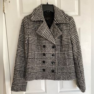 Cropped Houndstooth Jacket